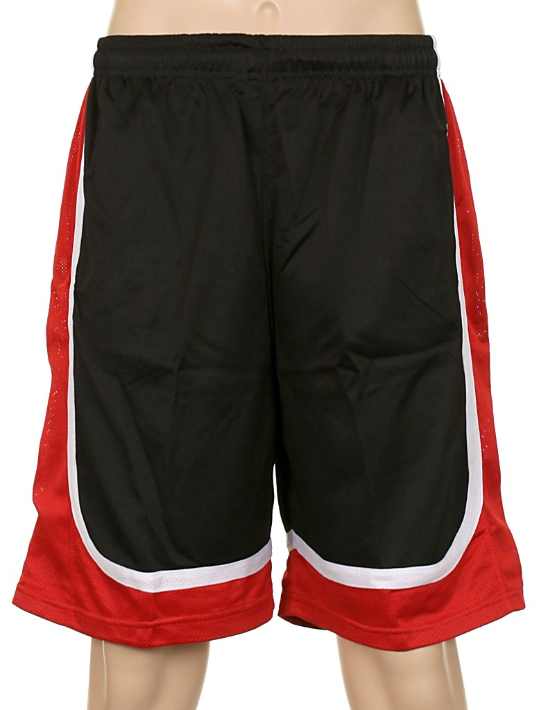 kraťasy Urban Classics Tricolor Mesh/TB272 - Black/Red/White