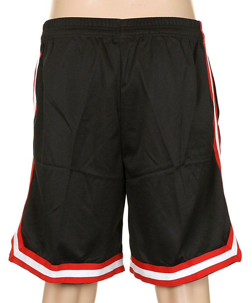 kraťasy Urban Classics Stripes Mesh/TB243 - Black/Red/White
