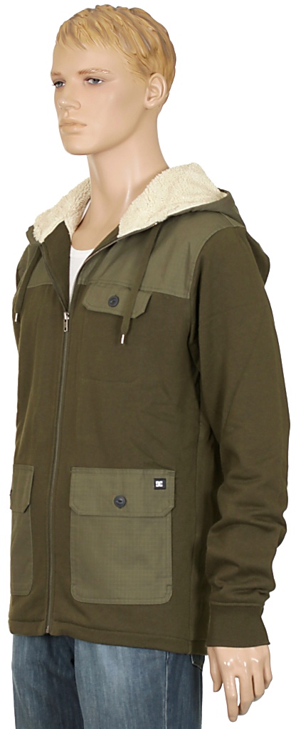 mikina DC Blackhearth Premium Zip - Dusty Olive