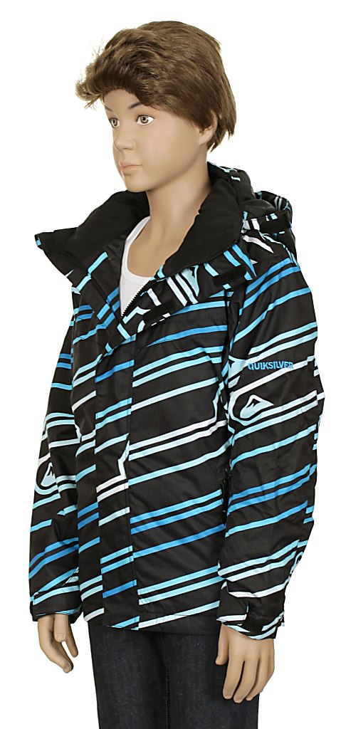 jacket Quiksilver Last Mission Print Youth 2 Kid's - Logo Gogo Blue