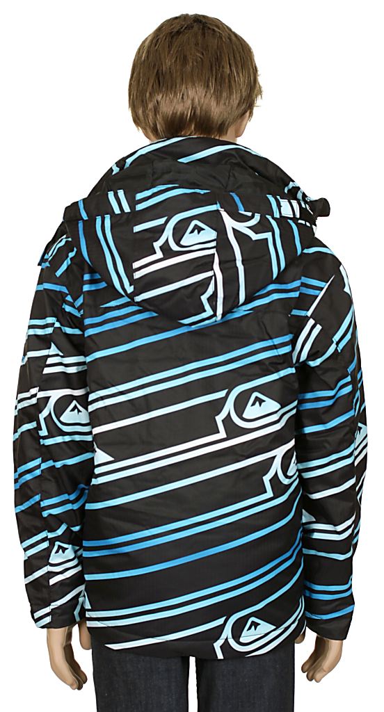 jacket Quiksilver Last Mission Print Youth 2 Kid's - Logo Gogo Blue
