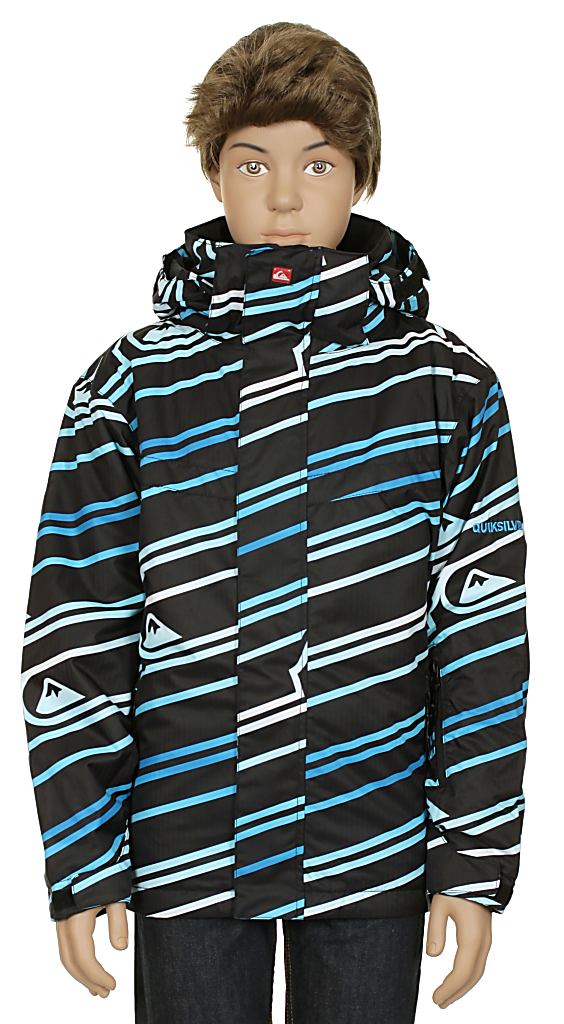 jacket Quiksilver Last Mission Print Youth 2 Kid's - Logo Gogo Blue