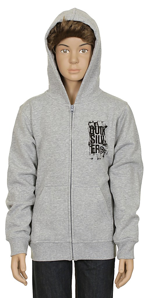 sweatshirt Quiksilver Shoot Youth Zip - Light  Kid'sGray