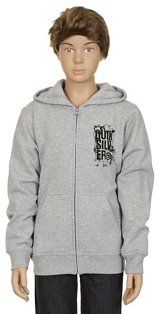 sweatshirt Quiksilver Shoot Youth Zip - Light  Kid'sGray