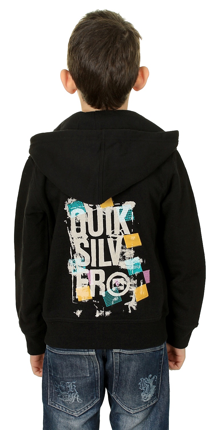 mikina Quiksilver Shoot Youth Zip - Black