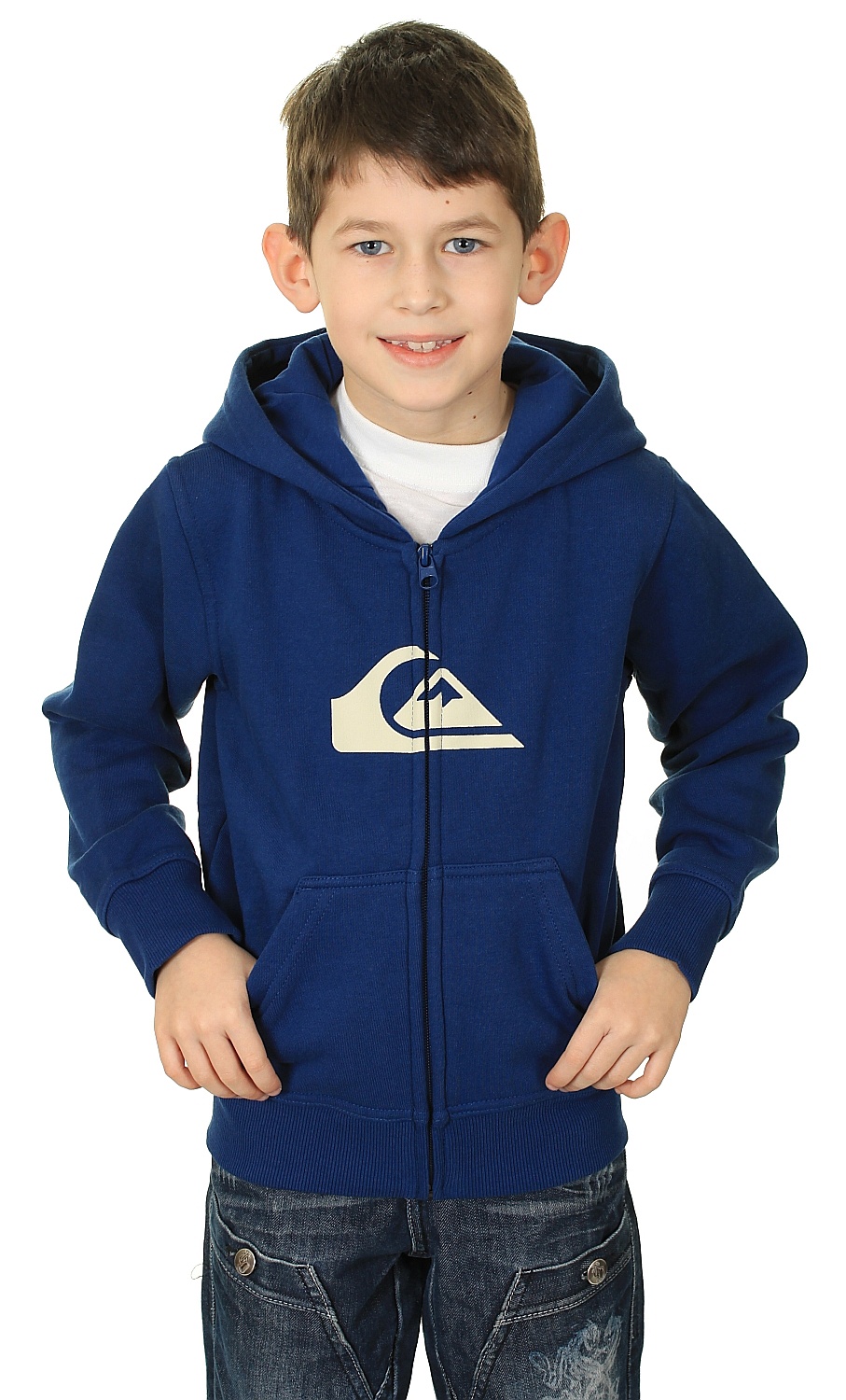 sweatshirt Quiksilver Mountain Youth Zip Kid's - Nautical