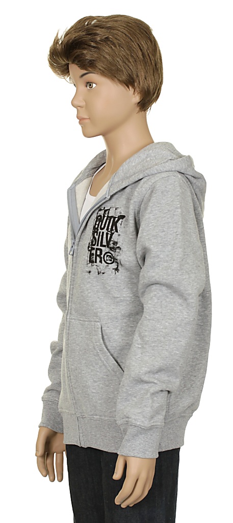 sweatshirt Quiksilver Shoot Youth Zip - Light  Kid'sGray