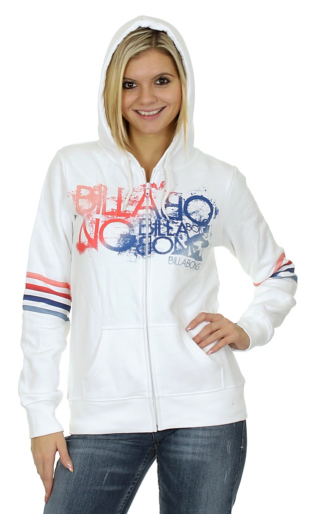 hoodie Billabong Rays Zip - White