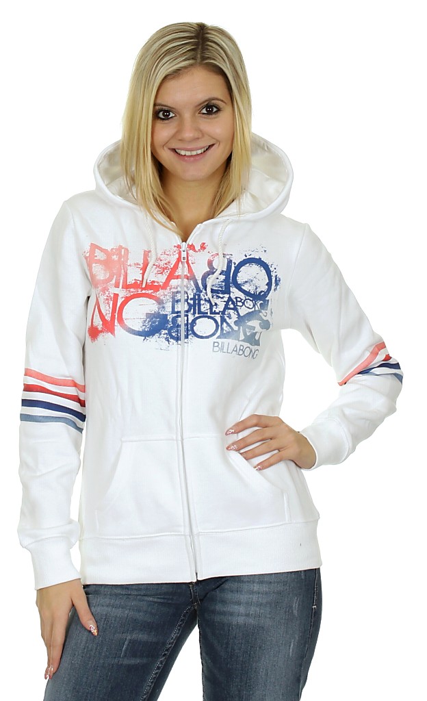 hoodie Billabong Rays Zip - White