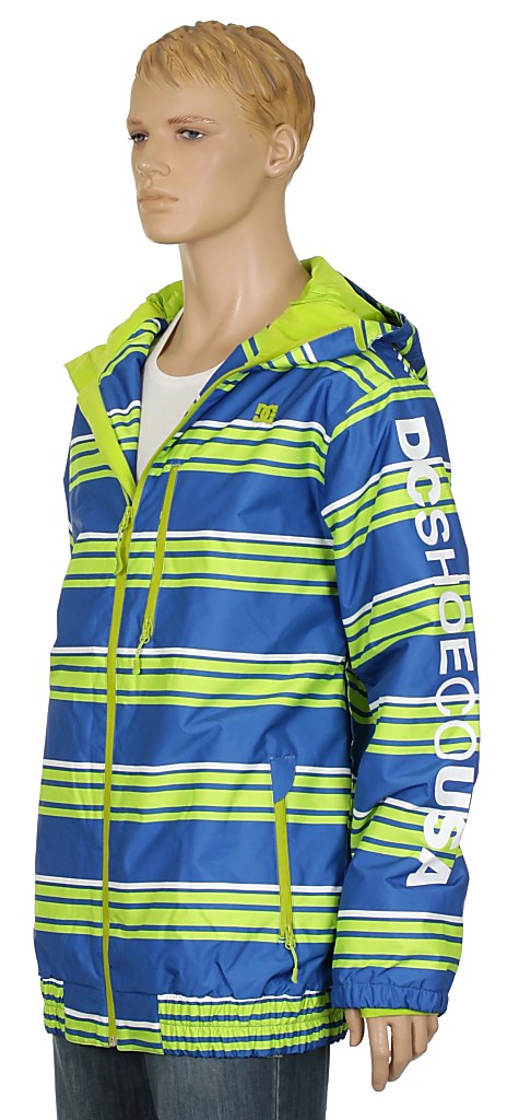 bunda DC Ripley 8K - Lime Green/Olympian Blue Stripe