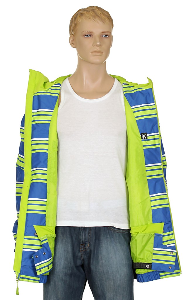 bunda DC Ripley 8K - Lime Green/Olympian Blue Stripe