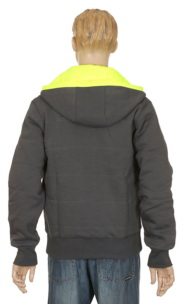 mikina Nike Quilted Rev Zip - 066/Anthracite/Volt/Volt
