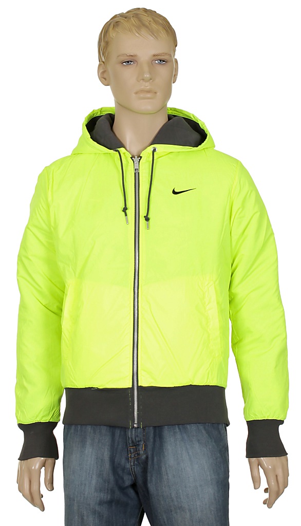 mikina Nike Quilted Rev Zip - 066/Anthracite/Volt/Volt