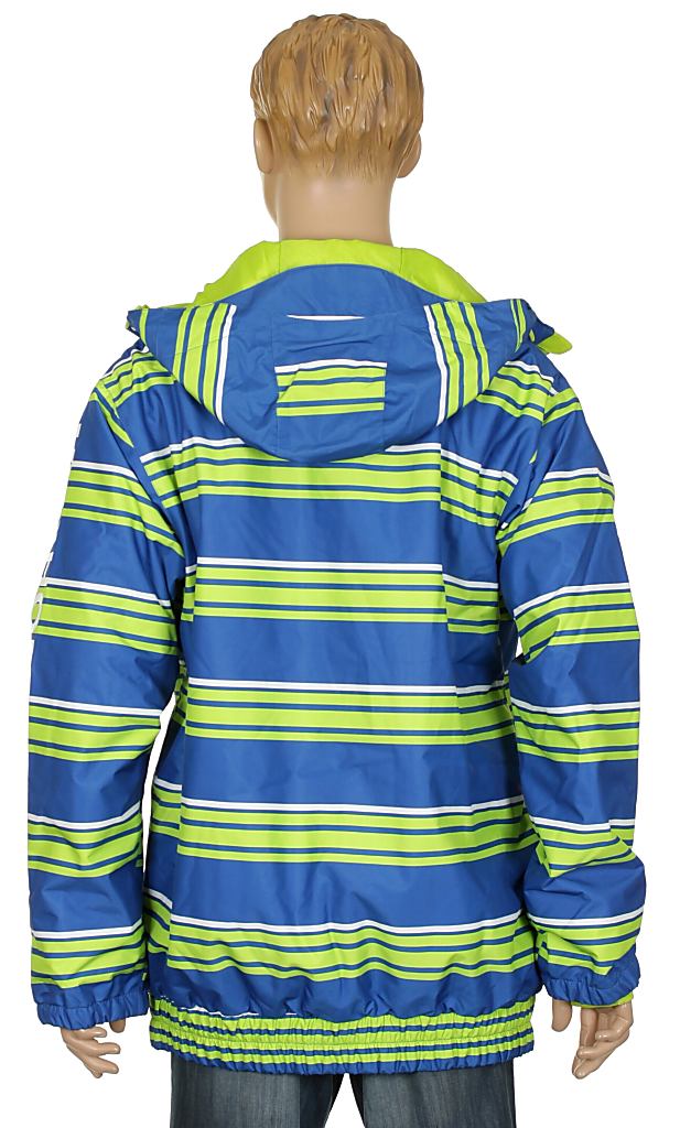 bunda DC Ripley 8K - Lime Green/Olympian Blue Stripe