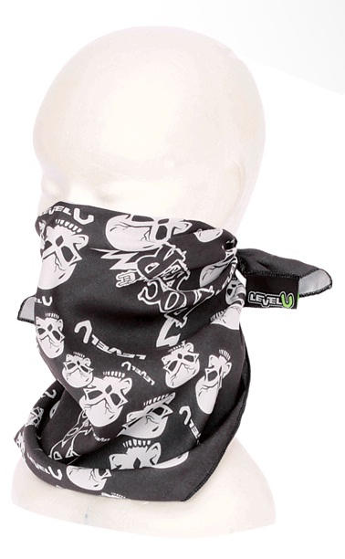 šatka Level Bandana - Black/White