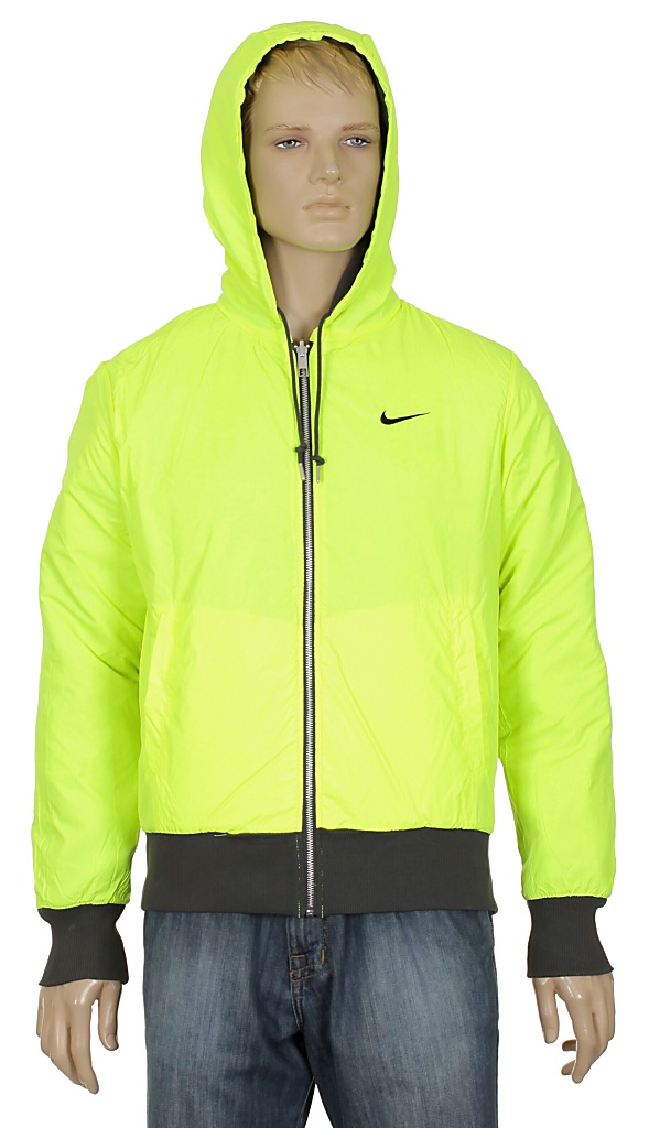 mikina Nike Quilted Rev Zip - 066/Anthracite/Volt/Volt