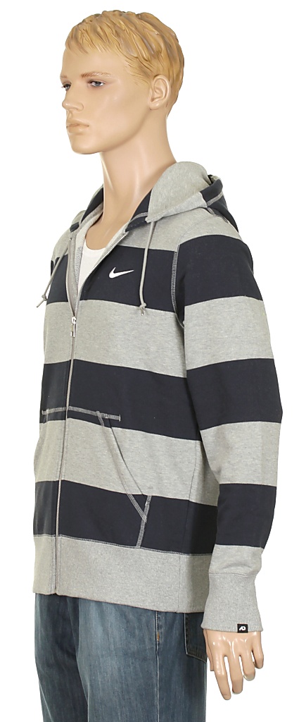 hoodie Nike Squad Line Drive FT Zip - 478/Dark Obsidian/Dark Gray Heather/White