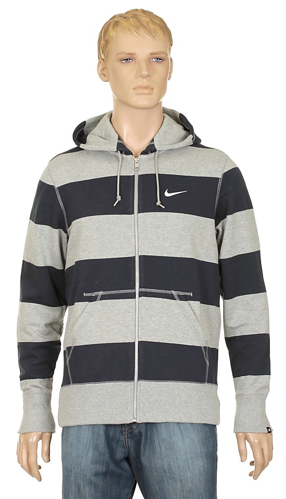 hoodie Nike Squad Line Drive FT Zip - 478/Dark Obsidian/Dark Gray Heather/White