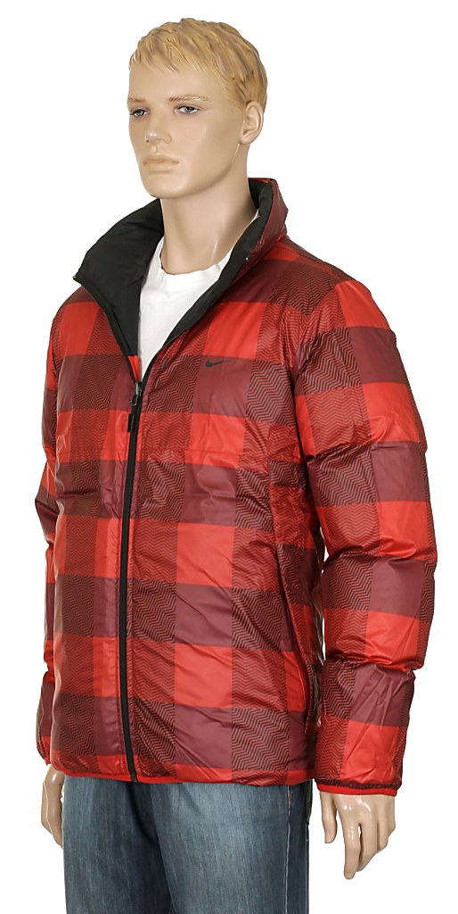 bunda Nike Down Reversible - 611/Sport Red/Black