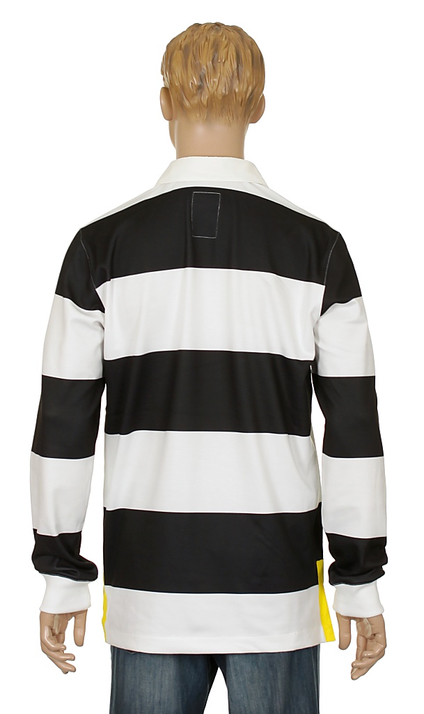 tričko Burton Rugby Polo LS - True Black/Stout White