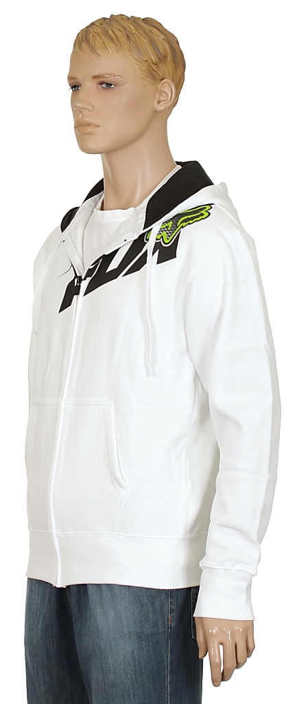 mikina Fox Superflast Zip - White