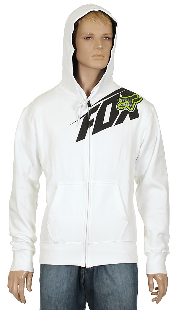 mikina Fox Superflast Zip - White