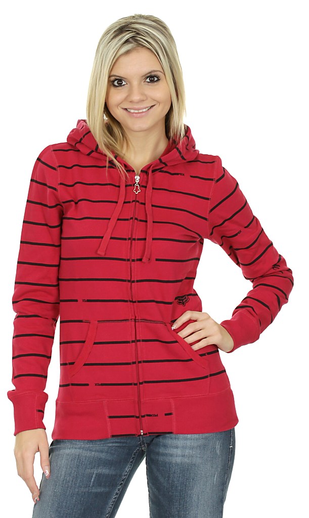 sweatshirt Fox Drone Clean Zip - Scarlet