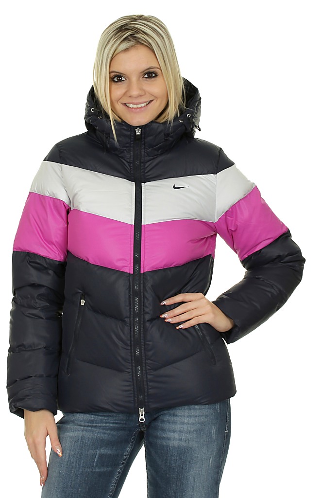 jacket Nike Allure Down - 455/Dark Obsidian/Neutral Gray/Dark Obsidian