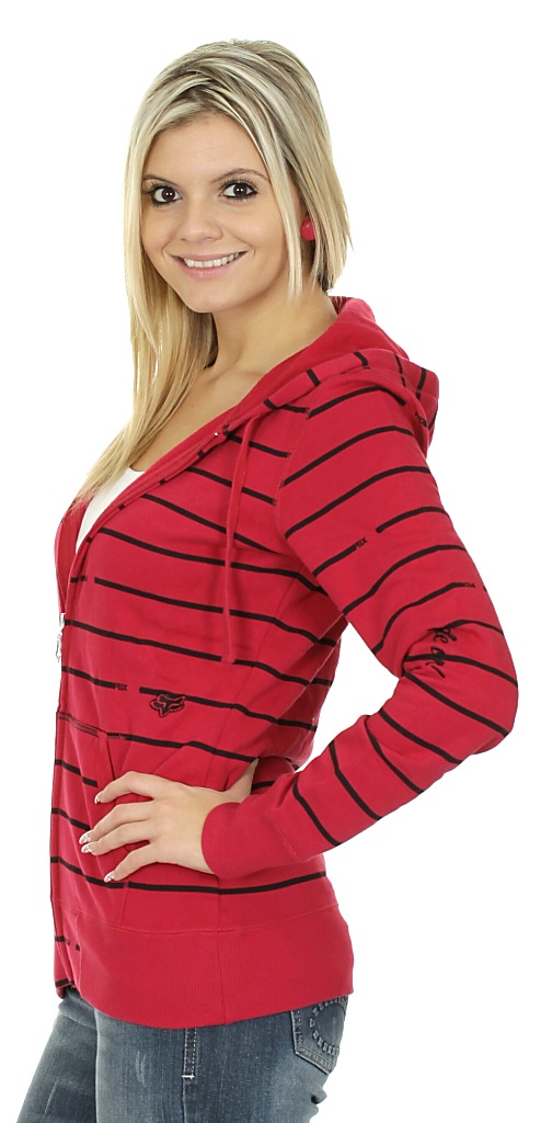 sweatshirt Fox Drone Clean Zip - Scarlet