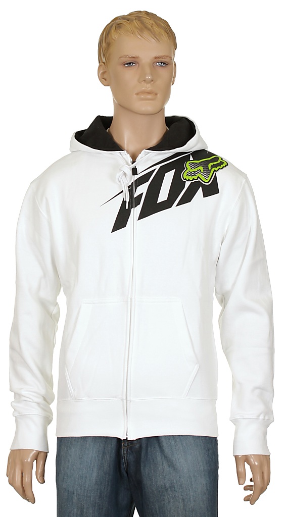 mikina Fox Superflast Zip - White