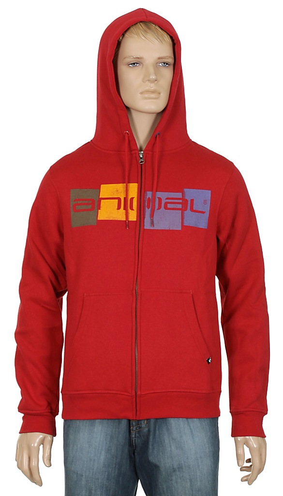 mikina Animal Snowdon Zip - Chilli Pepper