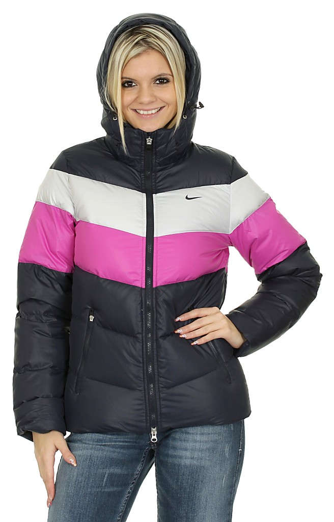 jacket Nike Allure Down - 455/Dark Obsidian/Neutral Gray/Dark Obsidian