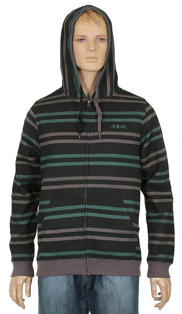 mikina Animal Summers Zip - Black