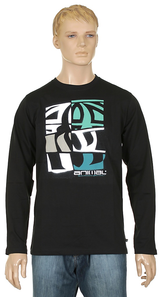 tričko Animal Urrah LS - Black