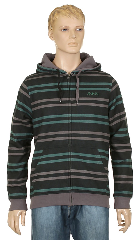 mikina Animal Summers Zip - Black