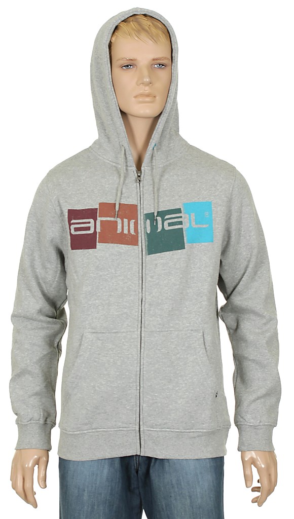 mikina Animal Snowdon Zip - Gray Marle