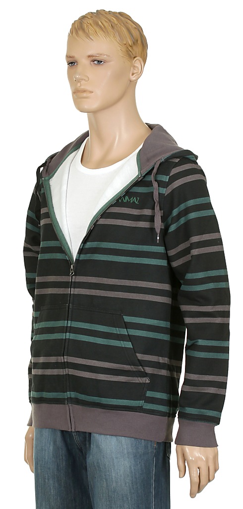 mikina Animal Summers Zip - Black