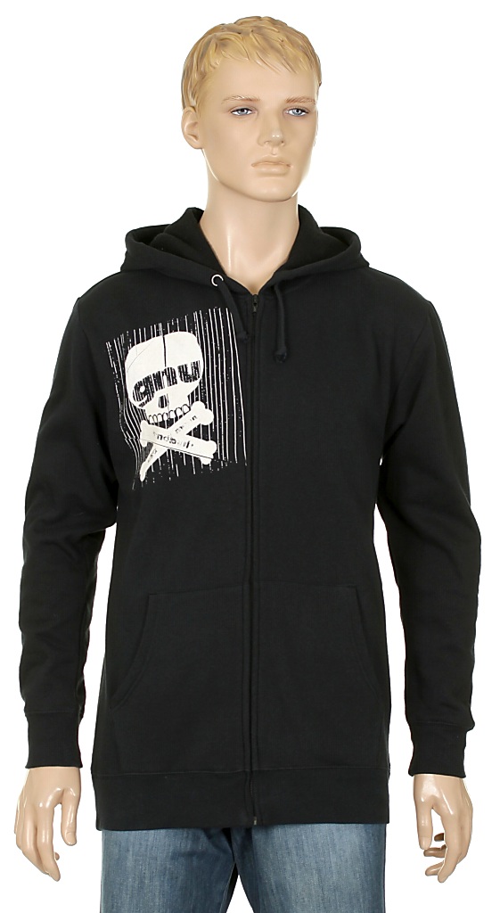 hoodie GNU Skull Zip - Black