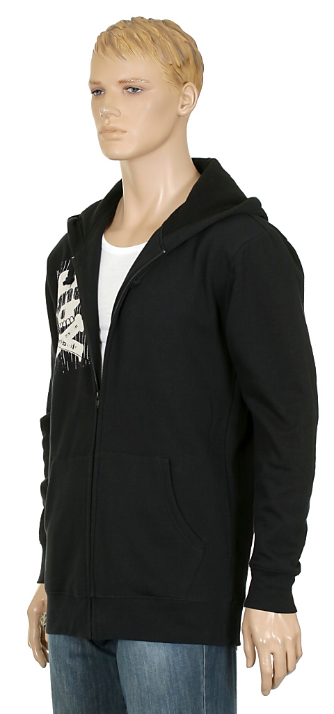 hoodie GNU Skull Zip - Black