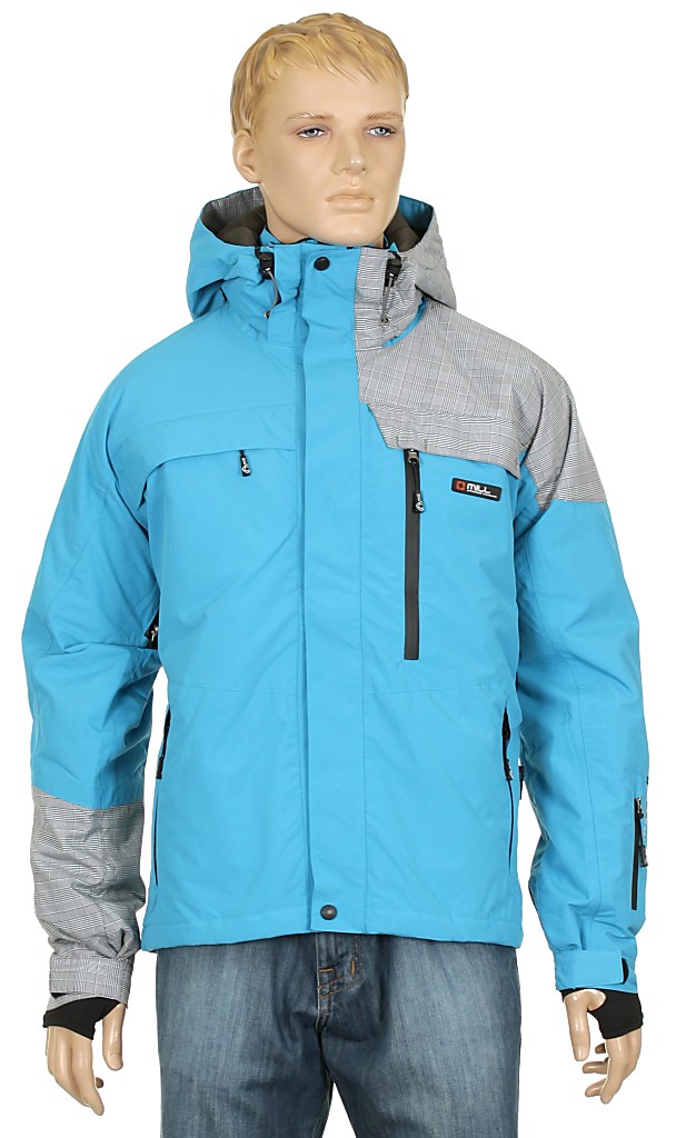 jacket Mill Mountain - Cyan/Black/White