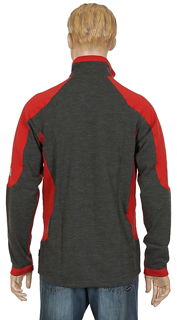 sweter z golfem Moira TR/RZ2 Zip - Gray/Red