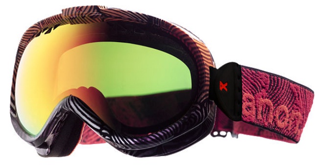 okulary Anon Solace Painted - Zebra/Red Solex