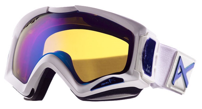 okulary Anon Realm Painted - White Emblem/Blue Solex