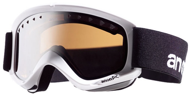 okulary Anon Helix Painted + Spare Lens - White/Silver Amber/Amber Spare