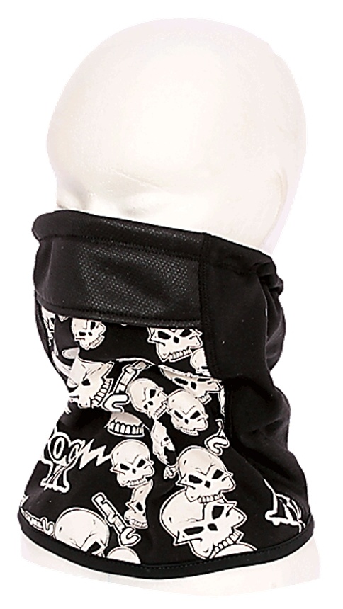 maska Level Neck Gaiter - Black/White