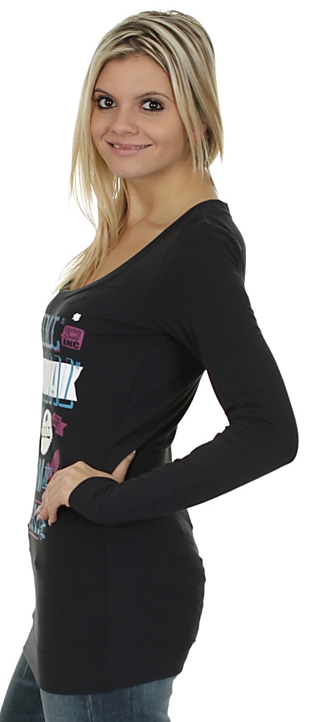 koszulka trykotowa Animal Marie LS - Black