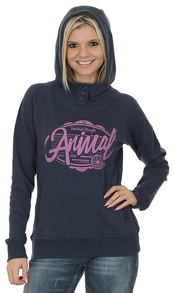 hoodie Animal Rachel - Nightshade Navy Marl
