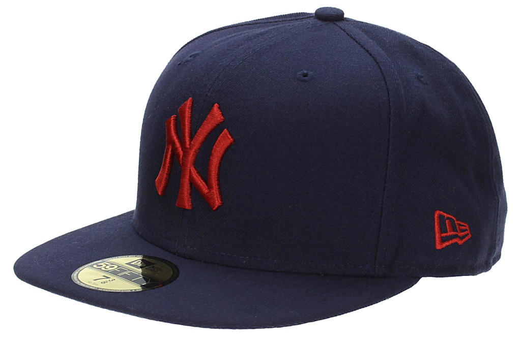 cap New Era 59F Seasonal Contrast Mlb New York Yankees - Navy/Scarlet 
