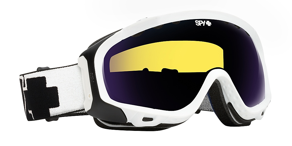 okuliare Spy Soldier White Sabbath - Matte White/Yellow/Blue Spectra Mirror