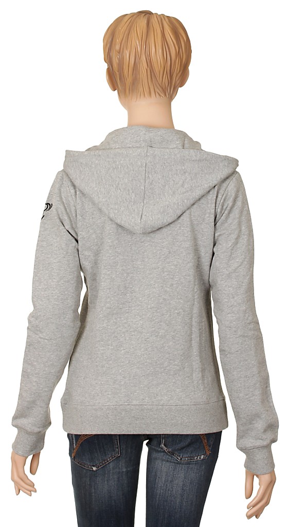 mikina Fox Chaotic Henley - Heather Gray